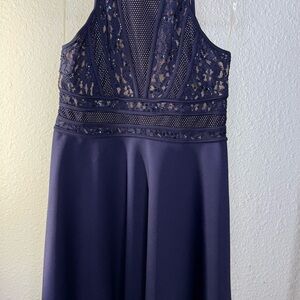 Francesca's Collections Navy and Cream Dress